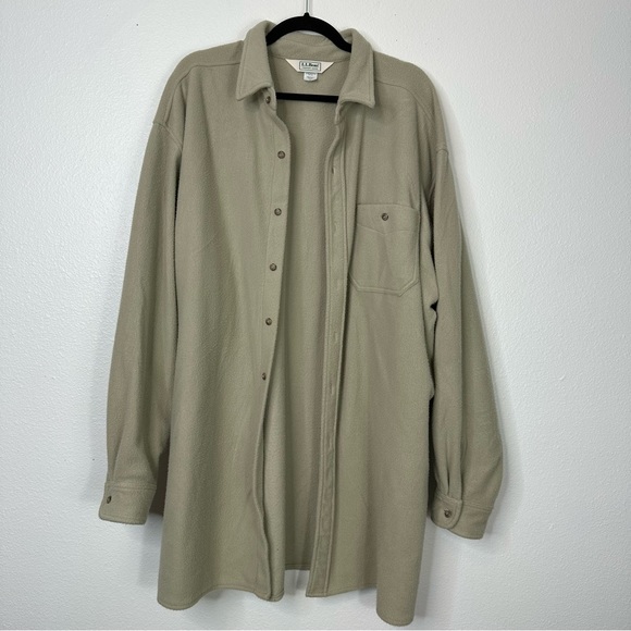 L.L. Bean Jackets & Coats Ll Bean Longline Shacket Sage Green